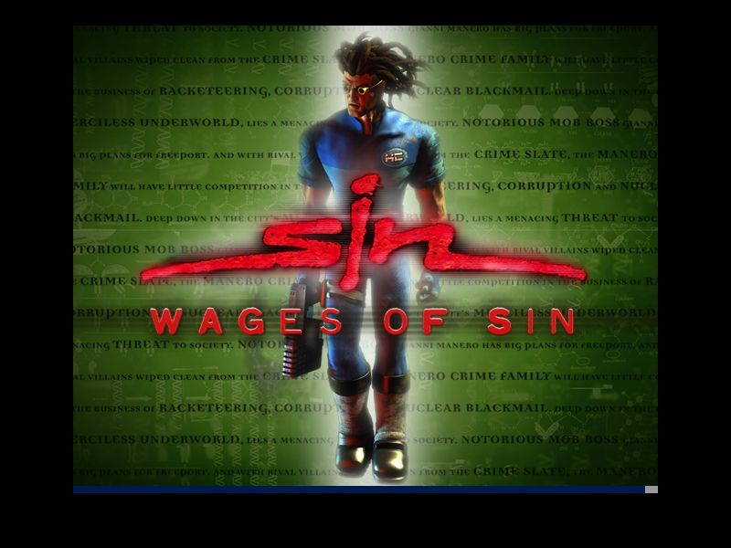 SiN: Wages of Sin (Windows) screenshot: The new title screen.