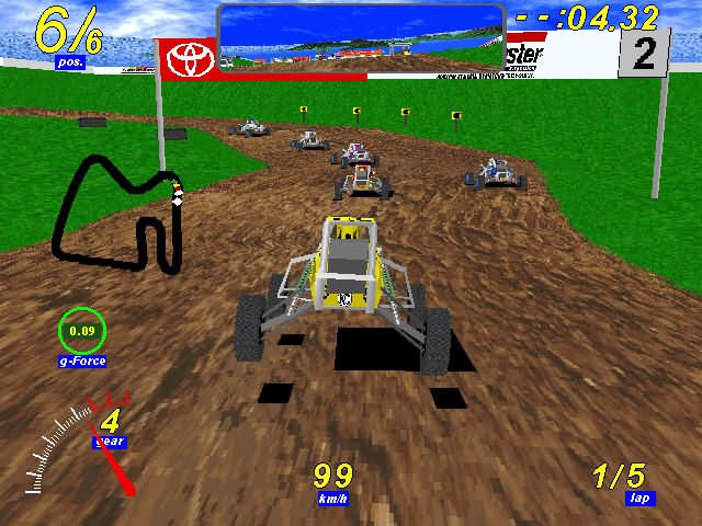 SODA Off-Road Racing (Windows) screenshot: I'm last (again)