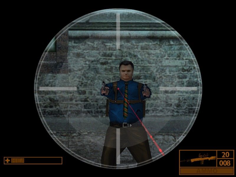 Sniper: Path of Vengeance (Windows) screenshot: There pretty much has to be a scoped rifle what with the game being named "Sniper".
