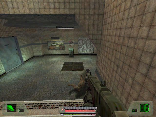 Soldier of Fortune: Platinum Edition (Windows) screenshot: The first kill in the game