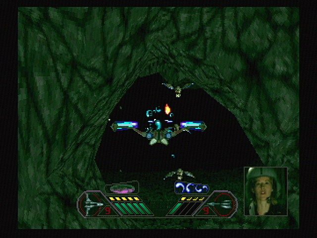 Solar Eclipse (SEGA Saturn) screenshot: Escaping a tunnel