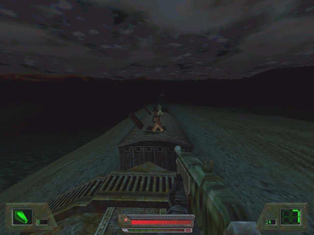 Soldier of Fortune: Platinum Edition (Windows) screenshot: look at those stupid guys ahead of me