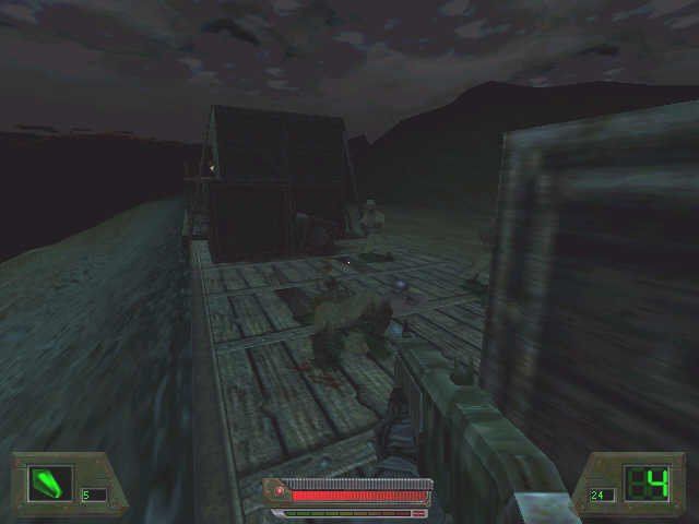 Soldier of Fortune: Platinum Edition (Windows) screenshot: a head-shot is a one shot killer