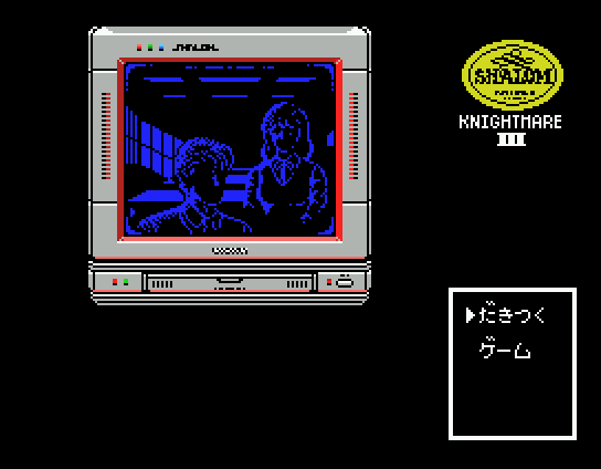 Shalom: Knightmare III (MSX) screenshot: You are teleported into another world...