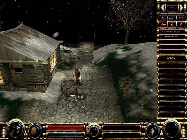 Soulbringer (Windows) screenshot: Picking up a stone