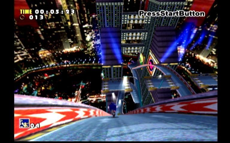 Sonic Adventure (Dreamcast) screenshot: Steep ramp