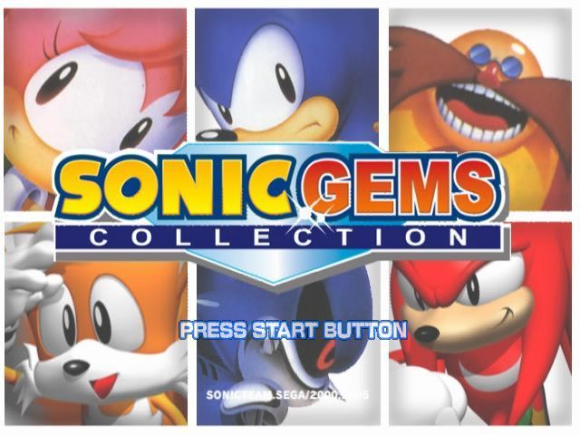 Sonic: Gems Collection (GameCube) screenshot: Title Screen