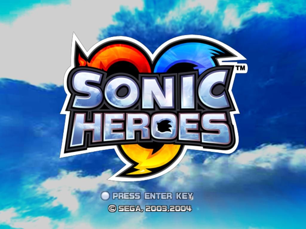 Sonic Heroes (Windows) screenshot: Title Screen