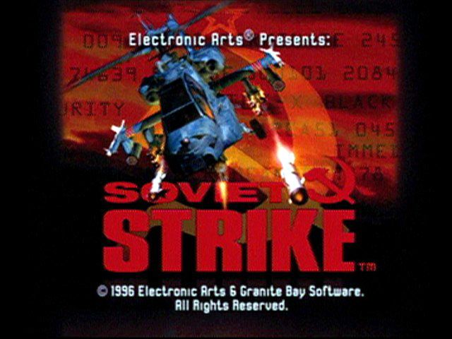 Soviet Strike (PlayStation) screenshot: Title Screen