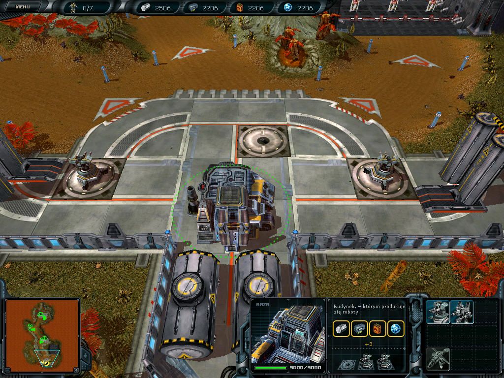Space Rangers 2: Dominators (Windows) screenshot: You can also fight with Dominators on the ground in RTS mini-games.