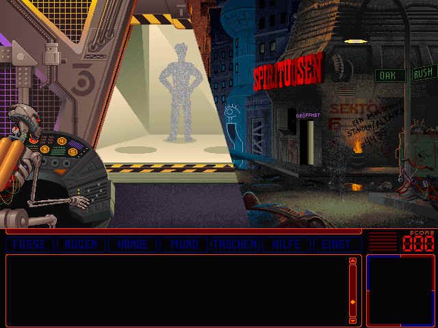 Space Quest 6: Roger Wilco in the Spinal Frontier (Windows 3.x) screenshot: Teleporting