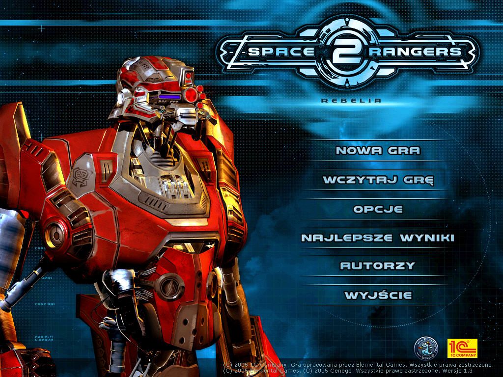 Space Rangers 2: Dominators (Windows) screenshot: Main menu.