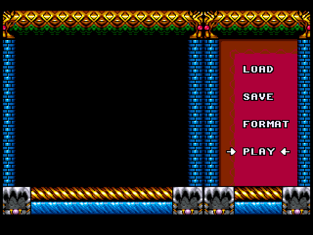 The Speris Legacy (Amiga) screenshot: The game's control panel