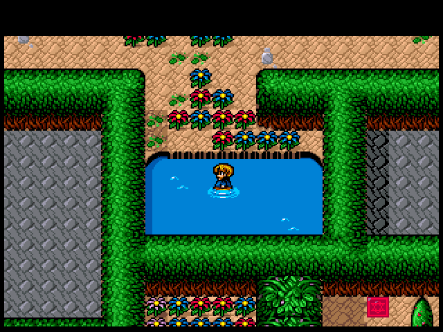 The Speris Legacy (Amiga) screenshot: Nice day for a swim, eh, Cho?