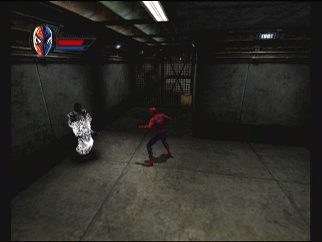 Spider-Man (GameCube) screenshot: Web up bad guys during fights