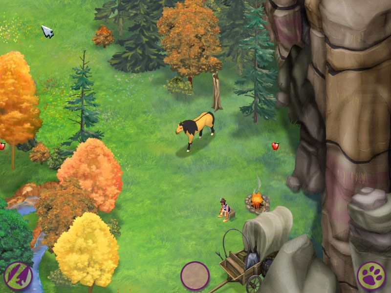 Spirit: Stallion of the Cimarron - Forever Free (Windows) screenshot: Gameplay Screen