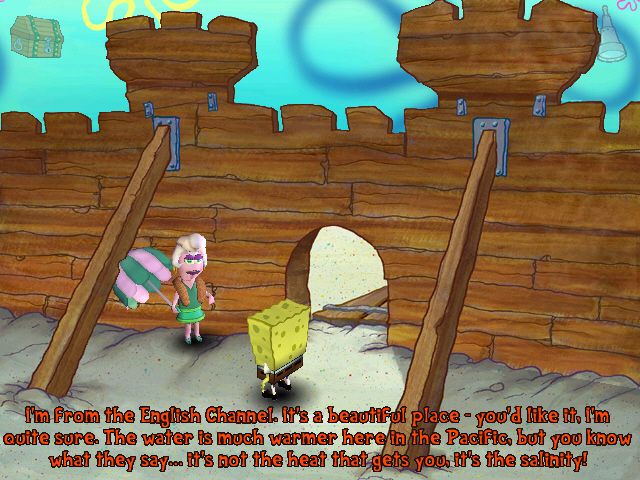 SpongeBob SquarePants: Employee of the Month (Windows) screenshot: Talking About the Weather