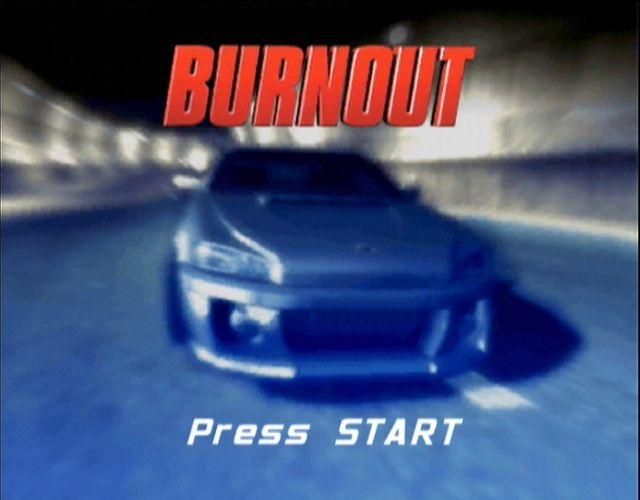 Burnout (Xbox) screenshot: Main TItle