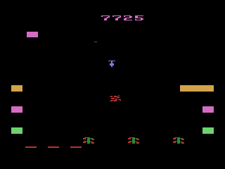 Revenge of the Beefsteak Tomatoes (Atari 2600) screenshot: I shot (squashed) a beefsteak tomato.