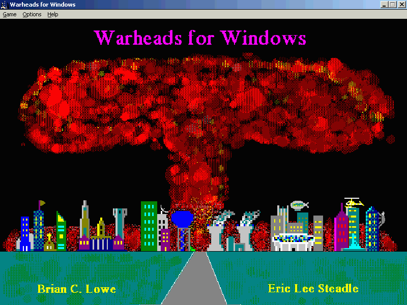 Warhead (Windows 3.x) screenshot: Title screen