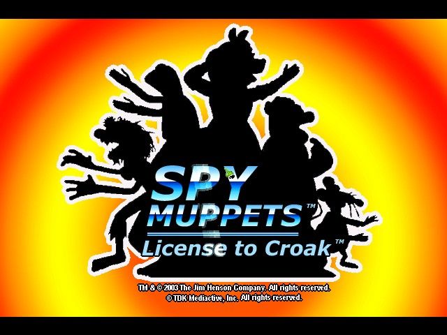 Spy Muppets: License to Croak (Windows) screenshot: The title screen.