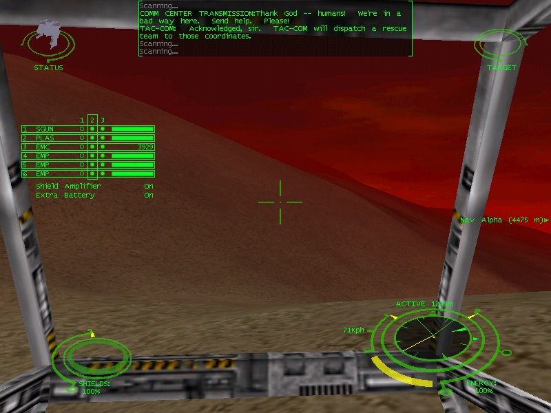 Starsiege (Windows) screenshot: Unbelievable graphics