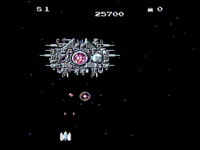 Star Soldier (NES) screenshot: An end of level boss