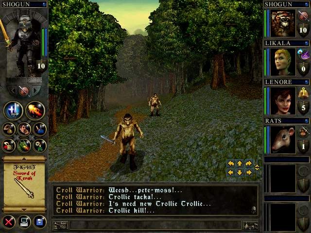 Wizards & Warriors (Windows) screenshot: Trolls are among the first enemies you'll fight in the game