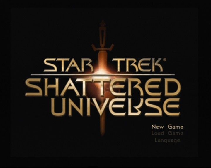 Star Trek: Shattered Universe (PlayStation 2) screenshot: Main Menu