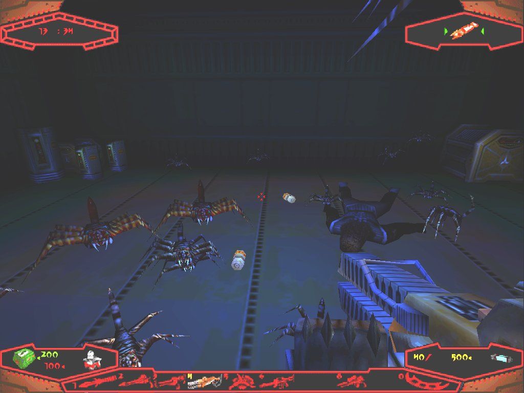Star Trek: The Next Generation - Klingon Honor Guard (Windows) screenshot: The scorpion-like Tar Chop are pests, but they can be dangerous in large numbers