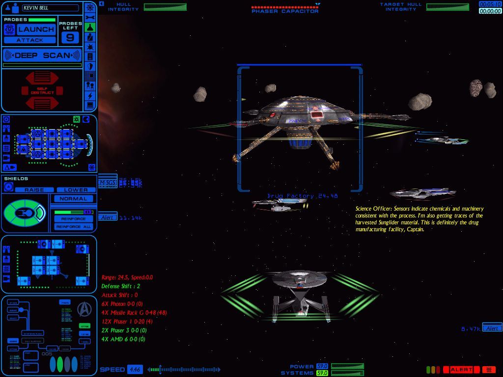 Star Trek: Starfleet Command Volume II - Empires at War (Windows) screenshot: In a nauseating nod to its late 20th century American counterpart, the Federation finds itself facing a war on drugs...