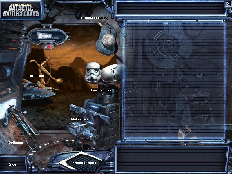 Star Wars: Galactic Battlegrounds (Windows) screenshot: Main Menu