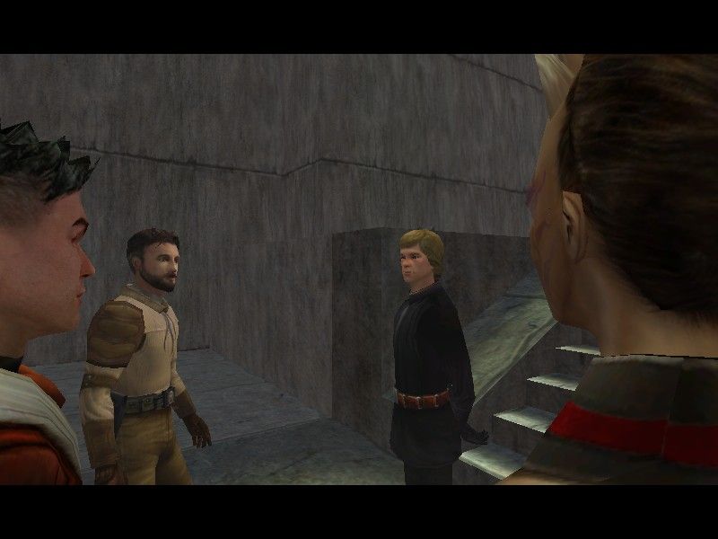 Star Wars: Jedi Knight - Jedi Academy (Windows) screenshot: Cut scenes and cinematics use the game engine.