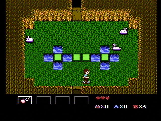 StarTropics (NES) screenshot: Entering the underground caves
