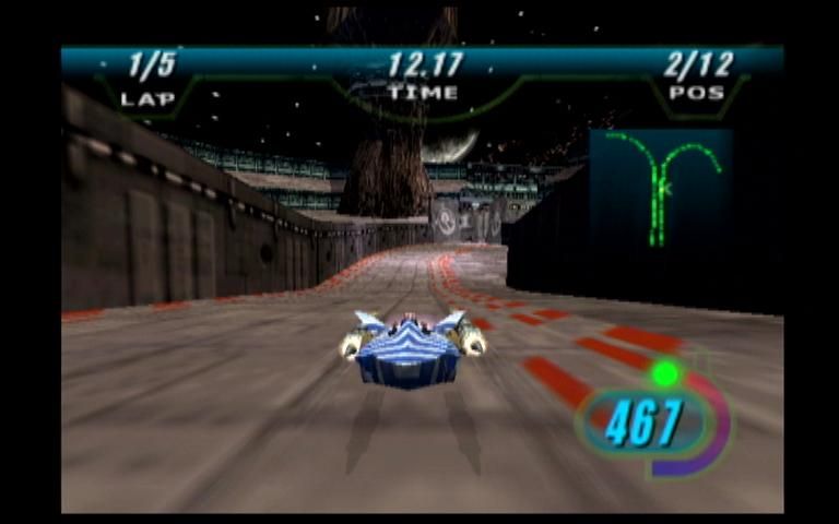 Star Wars: Episode I - Racer (Dreamcast) screenshot: Imperial City Track