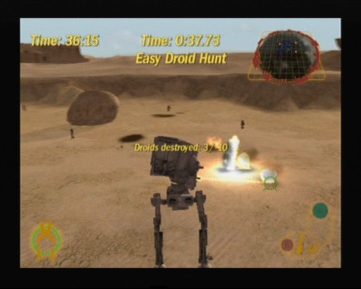 Star Wars: Rogue Squadron III - Rebel Strike (GameCube) screenshot: Joining the academy to learn how to control the imperial walker