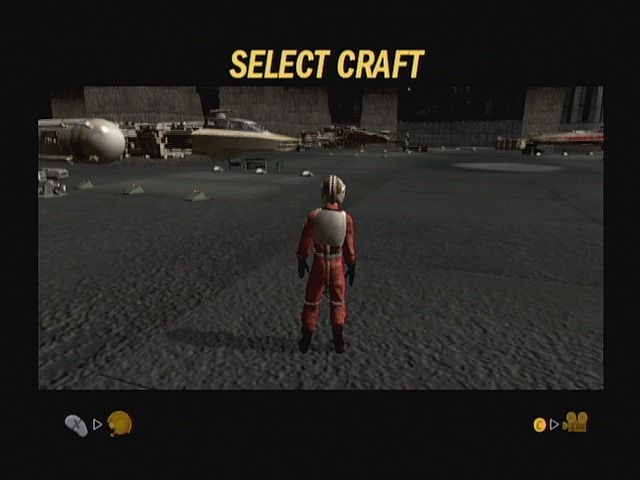 Star Wars: Rogue Squadron II - Rogue Leader (GameCube) screenshot: Craft Select