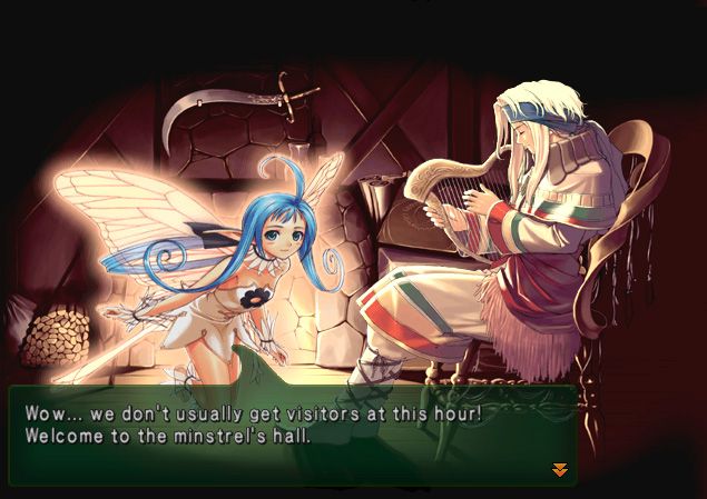 Shining Tears (PlayStation 2) screenshot: The storyteller and his faerie start things off