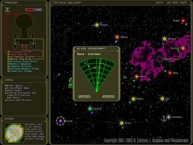 Strange Adventures in Infinite Space (Windows) screenshot: Alien Encounter