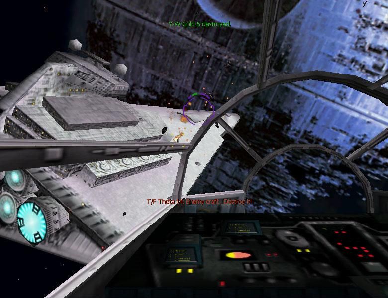 Star Wars: X-Wing Alliance (Windows) screenshot: In the guise of the death star