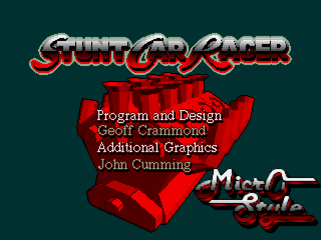 Stunt Track Racer (Amiga) screenshot: Title