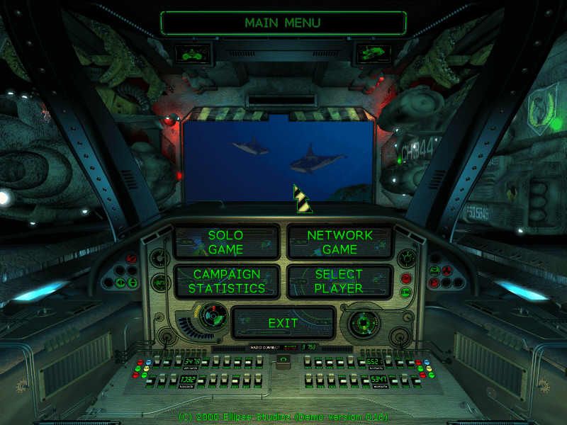 Submarine Titans (Windows) screenshot: Main menu