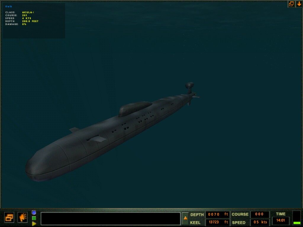 Sub Command: Akula Seawolf 688(I) (Windows) screenshot: Akula I submarine