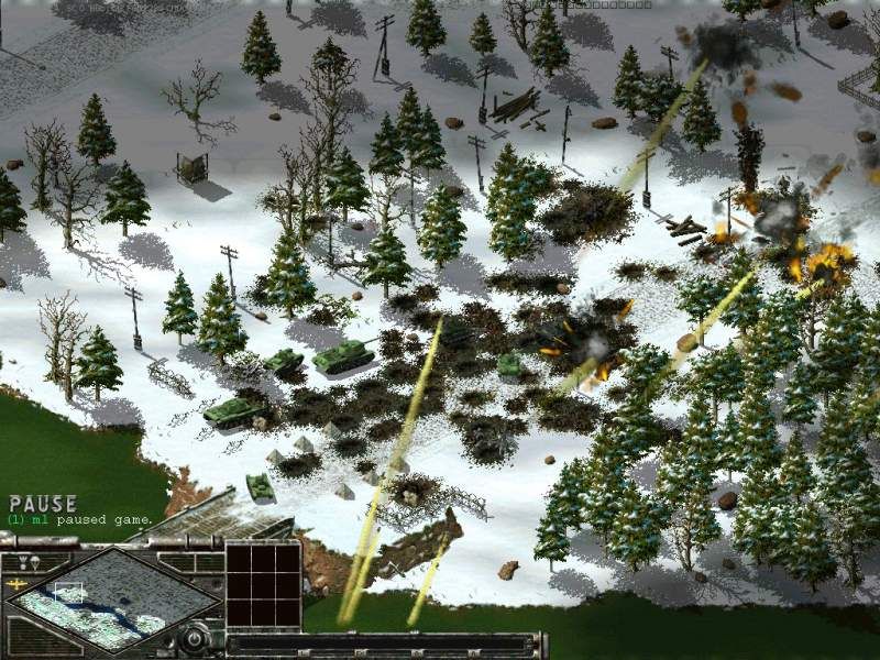 Sudden Strike (Windows) screenshot: Game shot