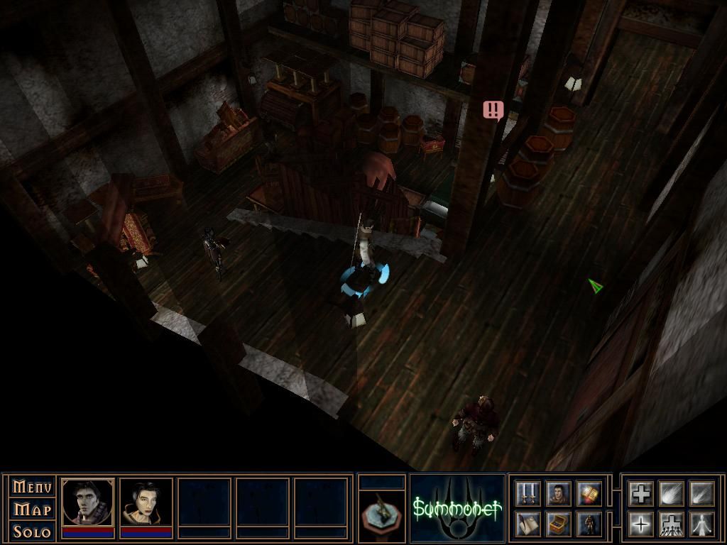 Summoner (Windows) screenshot: Inside Tancards Place - going up