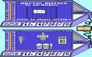 Spy vs. Spy III: Arctic Antics (Commodore 64) screenshot: Options