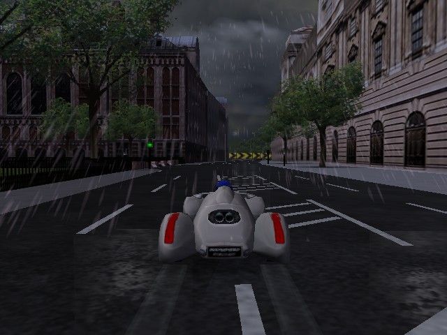 Supercar Street Challenge (Windows) screenshot: London in the rain (low-res)