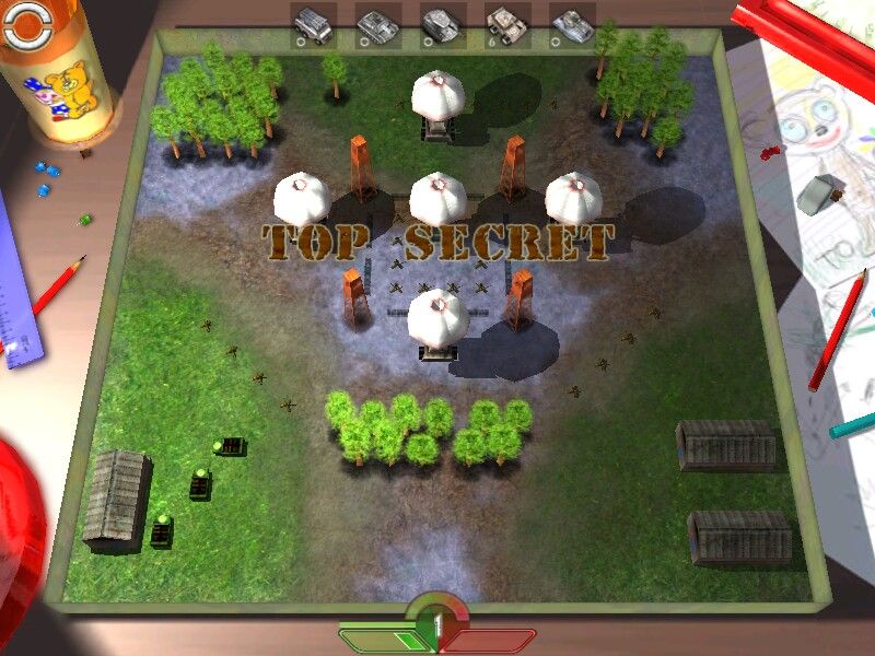 Tank-O-Box (Windows) screenshot: Enemies are arriving