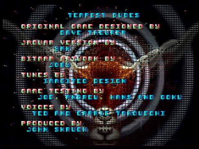 Tempest 2000 (Jaguar) screenshot: Credits