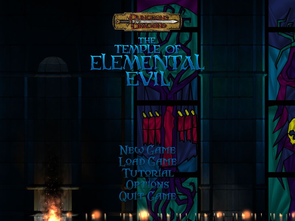 The Temple of Elemental Evil: A Classic Greyhawk Adventure (Windows) screenshot: The spinning title screen